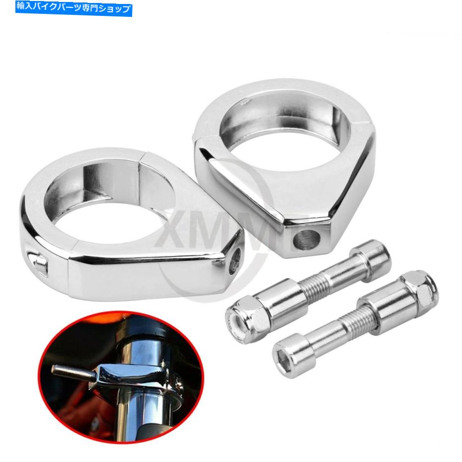 クロームパーツ 39mmターン信号の再配置フォークブラケットクランプFor Harley Honda VT1100C VT1300CS 39mm Turn Signal Relocation Fork Bracket Clamp For Harley Honda VT1100C VT1300CS【並行輸入品】|Us Custom Parts Shop USDM