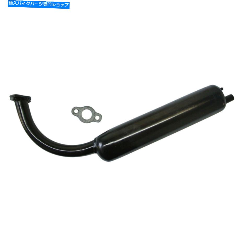 クロームパーツ 黒ストックマフラー排気クロームフィット49cc 66cc 80cc電動自転車 Black Stock Muffler Exhaust Chrome Fit 49cc 66cc 80cc Motorized Bicycle【並行輸入品】