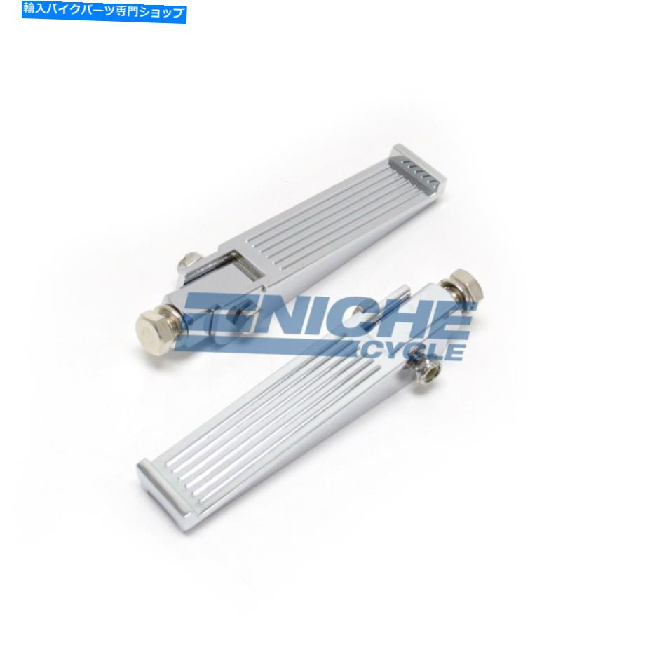 クロームパーツ フットペッグセットW /スタッド - リブベッド Footpeg Set w/Stud - Ribbed【並行輸入品】｜Us Custom Parts Shop USDM