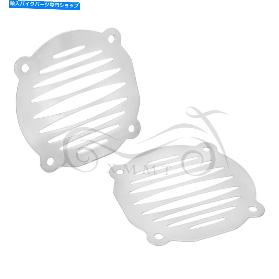 クロームパーツ ハーレーエレクトラグライドFLHT用オートバイクロム左右スピーカーグリルカバー Motorcycle Chrome Left Right Speaker Grill Cover For Harley Electra Glide FLHT【並行輸入品】