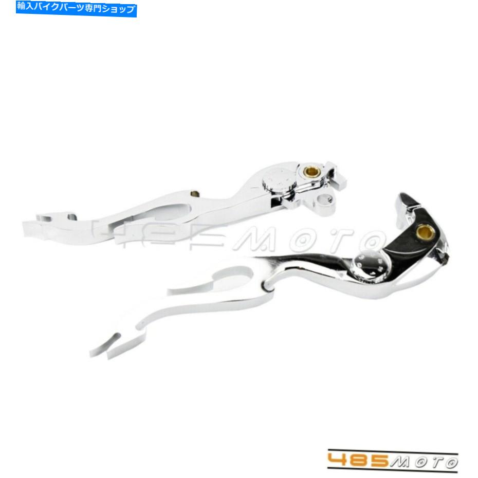 クロームパーツ Honda CBR1000RR 04-07 CB1000R 08-16用ペアCNCクロームショートブレーキクラッチレバー Pair CNC Chrome Short Brake Clutch Lever For Honda CBR1000RR 04-07 CB1000R 08-16【並行輸入品】
