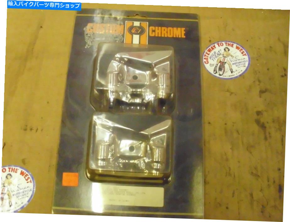 クロームパーツ カスタムクロム＃23-173、H-D XL 883/1200 Chrome Tappet Block Cover '91 -'94、No。＃ CUSTOM CHROME #23-173, H-D XL 883/1200 CHROME TAPPET BLOCK COVERS '91-'94, NOS.#【並行輸入品】｜Us Custom Parts Shop USDM