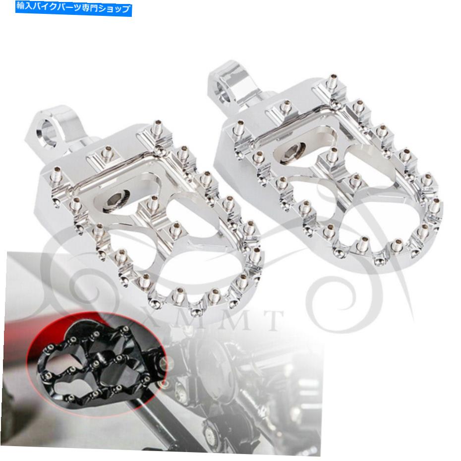 クロームパーツ ハーレーダイナ脂肪ボブFXDF Sportster 883 Fatboyのための2xクロム回転フットペッグ 2X Chrome Rotating Footpeg For Harley Dyna Fat Bob FXDF Sportster 883 Fatboy【並行輸入品】