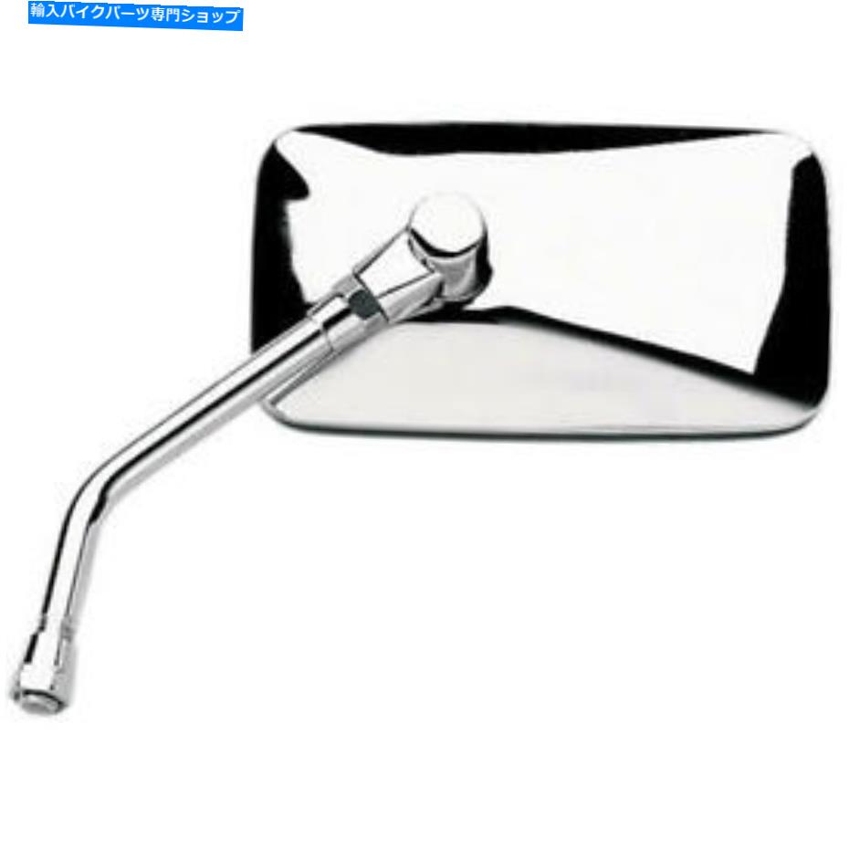 クロームパーツ Emgo Cruiserミラー長方形10mmスチールクロームユニバーサル Emgo Cruiser Mirror Rectangular 10mm Steel Chrome Universal【並行輸入品】