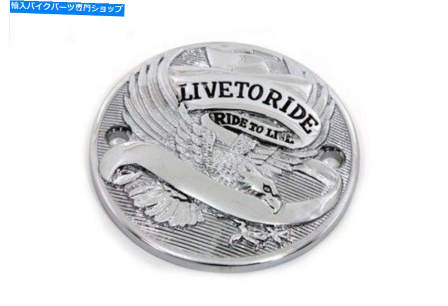 クロームパーツ イーグルクロームタイマーポイントカバーハーレービッグツインエボ&スポーツスターを乗る Live to Ride Eagle Chrome Timer Points Cover Harley Big Twin Evo & Sportster【並行輸入品】|Us Custom Parts Shop USDM