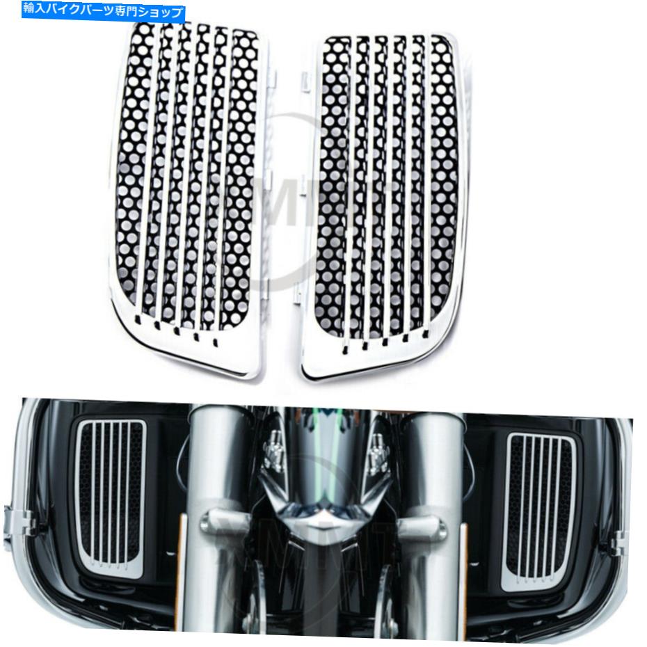 クロームパーツ ハーレーツーリングflhtk flhxse 15-17のためのオートバイクロームラジエーターグリルスクリーン Motorcycle Chrome Radiator Grills Screens For Harley Touring FLHTK FLHXSE 15-17【並行輸入品】｜Us Custom Parts Shop USDM