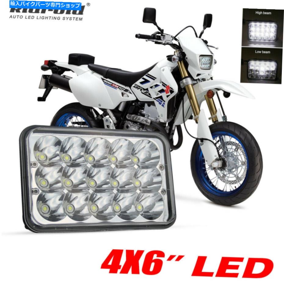 クロームパーツ Suzuki DRZ250 DRZ400S DRZ400SMモーター用4&times;6 "LEDヘッドライトHi-Loシールビーム 4x6" LED Headlight Hi-Lo Sealed Beam For Suzuki DRZ250 DRZ400S DRZ400SM Motor【並行輸入品】｜Us Custom Parts Shop USDM