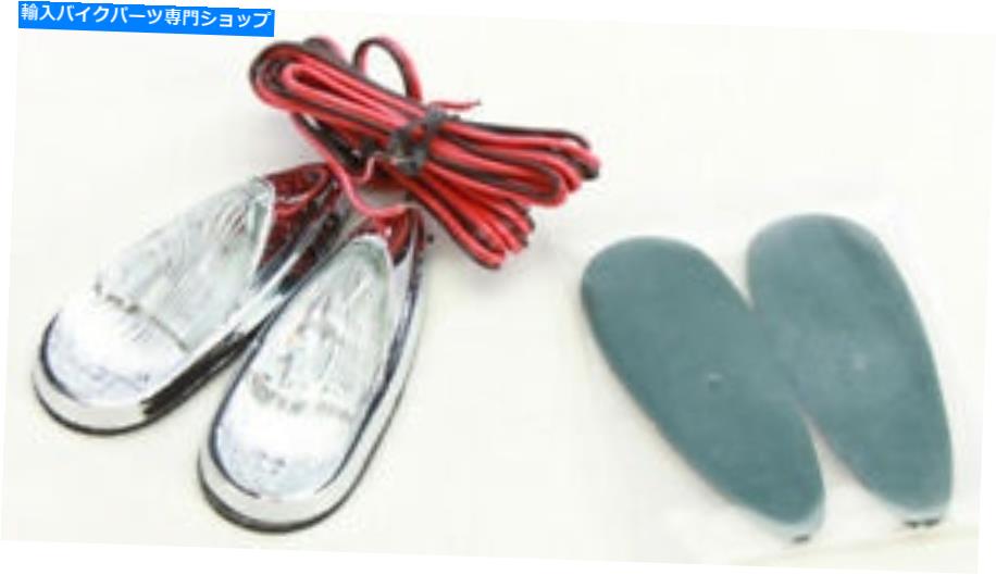 クロームパーツ クロムエミゴフラッシュマウントLEDマーカーライトブランド新品 Chrome Emgo Flush-Mount LED Marker Lights Brand New【並行輸入品】