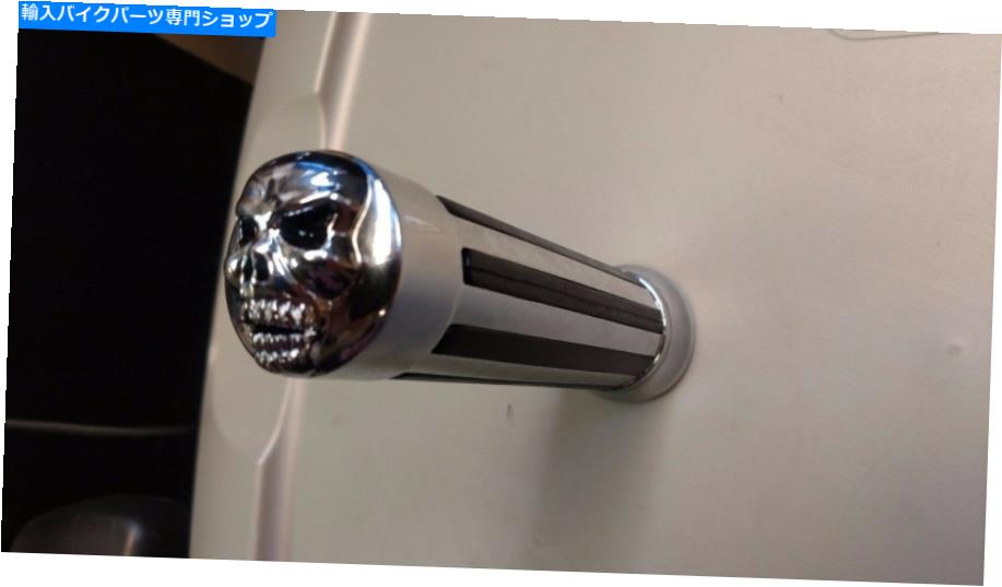 クロームパーツ カスタムクロームスカルスロットルカバーグリップハーレーチョッパー Custom Chrome Skull Throttle Cover Grip Harley Chopper【並行輸入品】|Us Custom Parts Shop USDM