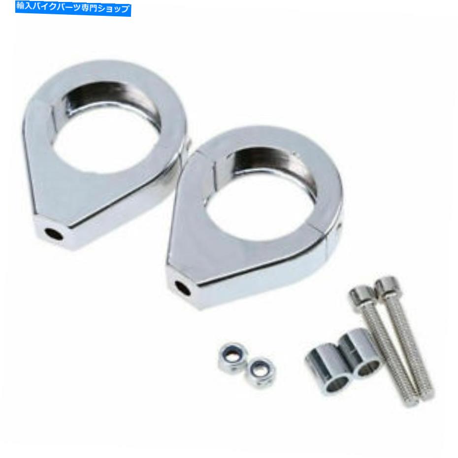 クロームパーツ ペア39mmフォークチューブターン信号ライトの移転マウントブラケットのハーレーホンダ Pair 39mm Fork Tube Turn Signal Lights Relocation Mount Bracket For Harley Honda【並行輸入品】｜Us Custom Parts Shop USDM