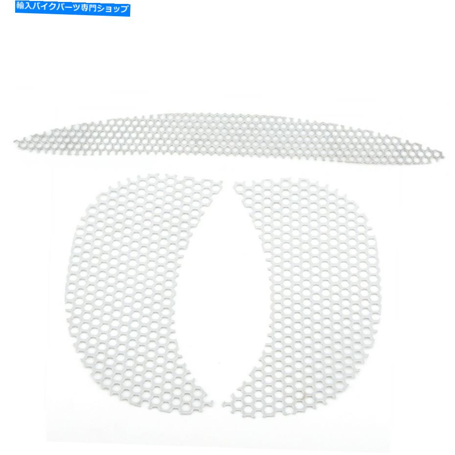 クロームパーツ Harley Road Glide Fltr 15-21用クローム六角メッシュフェアリングベントスクリーングリル Chrome Hexagon Mesh Fairing Vent Screen Grill For Harley Road Glide FLTR 15-21【並行輸入品】｜Us Custom Parts Shop USDM