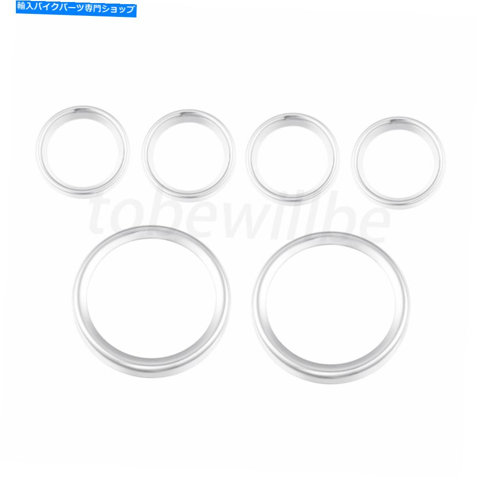クロームパーツ Chrome 6PCSスピードメーターベゼルカバーフィットハーレーエレクトロロードグライド1986-13 Chrome 6Pcs Speedometer Bezel Covers Fit for Harley Electra Road Glide 1986-13【並行輸入品】|Us Custom Parts Shop USDM