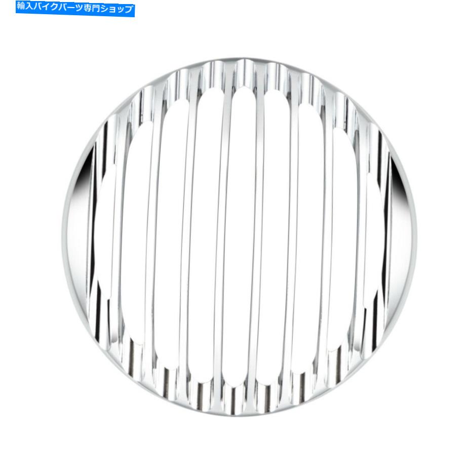 クロームパーツ Harley Sportster XL883 XL1200 2004-2014用クロムヘッドライトグリルカバーCNCフィット Chrome Headlight Grill Cover CNC Fit for Harley Sportster XL883 XL1200 2004-2014【並行輸入品】