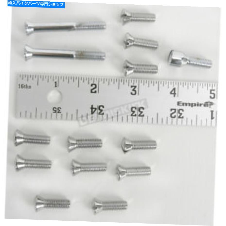 クロームパーツ コロニークロームトランスミッショントップカバーネジキット - 8147-13 Colony Chrome Transmission Top Cover Screw Kit - 8147-13【並行輸入品】|Us Custom Parts Shop USDM