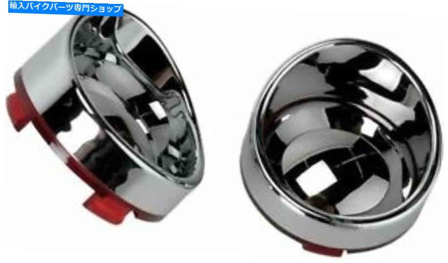 クロームパーツ Chromeミラー赤ターン信号レンズレンズ＆バイザーのハーリースポーツスターソフト Chrome Mirror Red Turn Signal Lens Lenses & Visor for Harley Sportster Softail【並行輸入品】 27,804円
