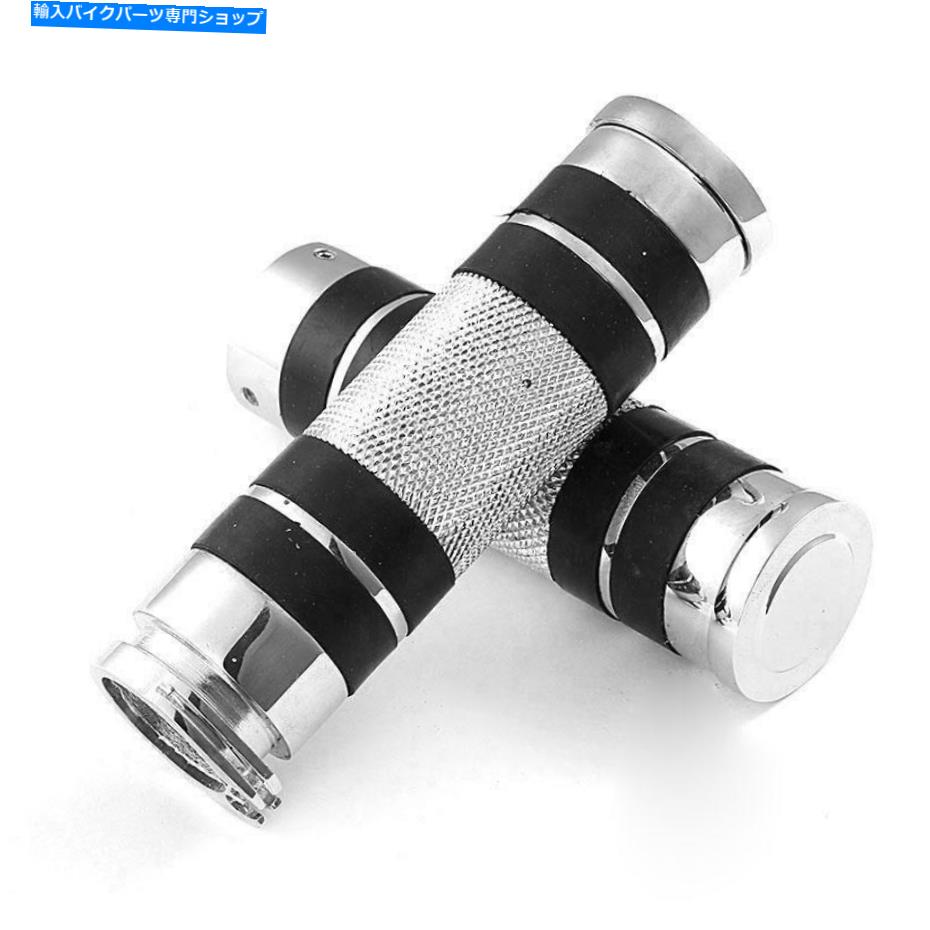 クロームパーツ 1 "オートバイクロームハンドルバーハンドグリップ、ハーレーダイナスポーツスタークルーザー 1" Motorcycle Chrome Handle Bar Hand Grips Fit for Harley Dyna Sportster Cruiser【並行輸入品】|Us Custom Parts Shop USDM