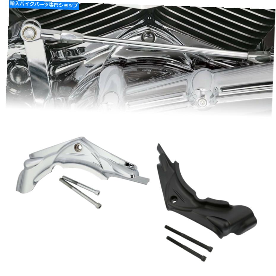 クロームパーツ クロム/ブラックシリンダーベースサイドカバーフィットハーレーツーリング07-16 DYNA 06-17 Chrome/Black Cylinder Base Side Cover Fit For Harley Touring 07-16 Dyna 06-17【並行輸入品】 27,412円