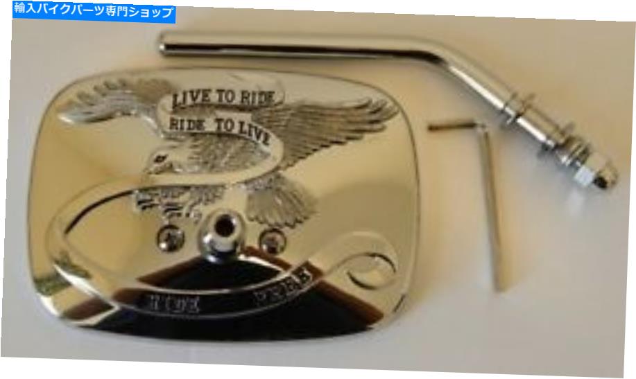 クロームパーツ ハーレークロームミラーに乗るためにライブ、ライブの左サイドエミゴ20-31703A Harley Chrome Mirror Live to Ride,Ride to Live Left side Emgo 20-31703A【並行輸入品】
