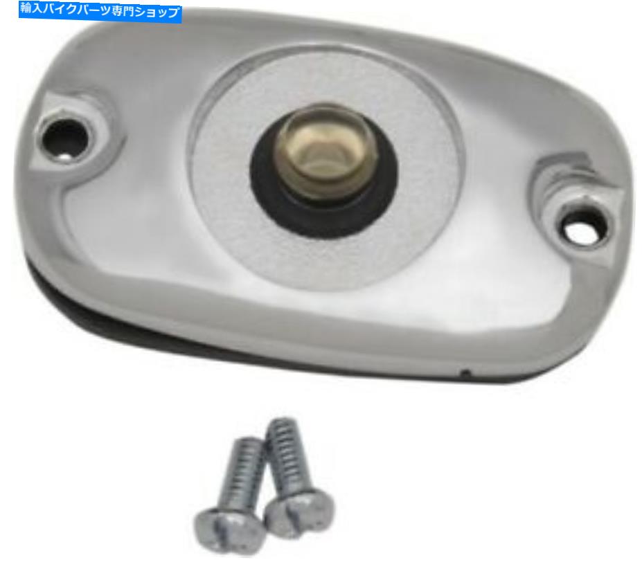 クロームパーツ Harley Suftail Flst FXST 00-05用クロームリアブレーキマスターシリンダー蓋カバー Chrome Rear Brake Master Cylinder Lid Cover for Harley Softail FLST FXST 00-05【並行輸入品】