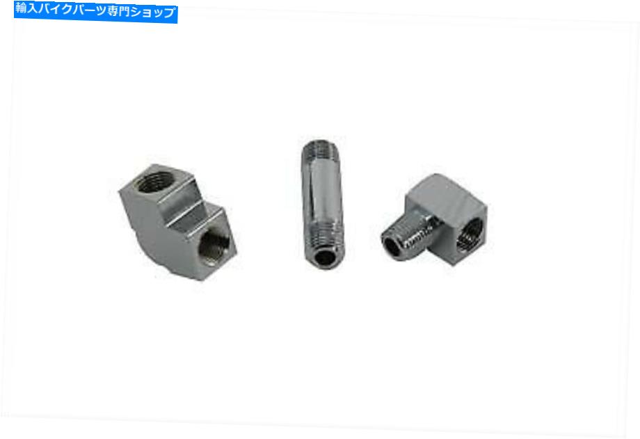 クロームパーツ オイルゲージの付属品、クロム OIL GAUGE FITTINGS, CHROME【並行輸入品】