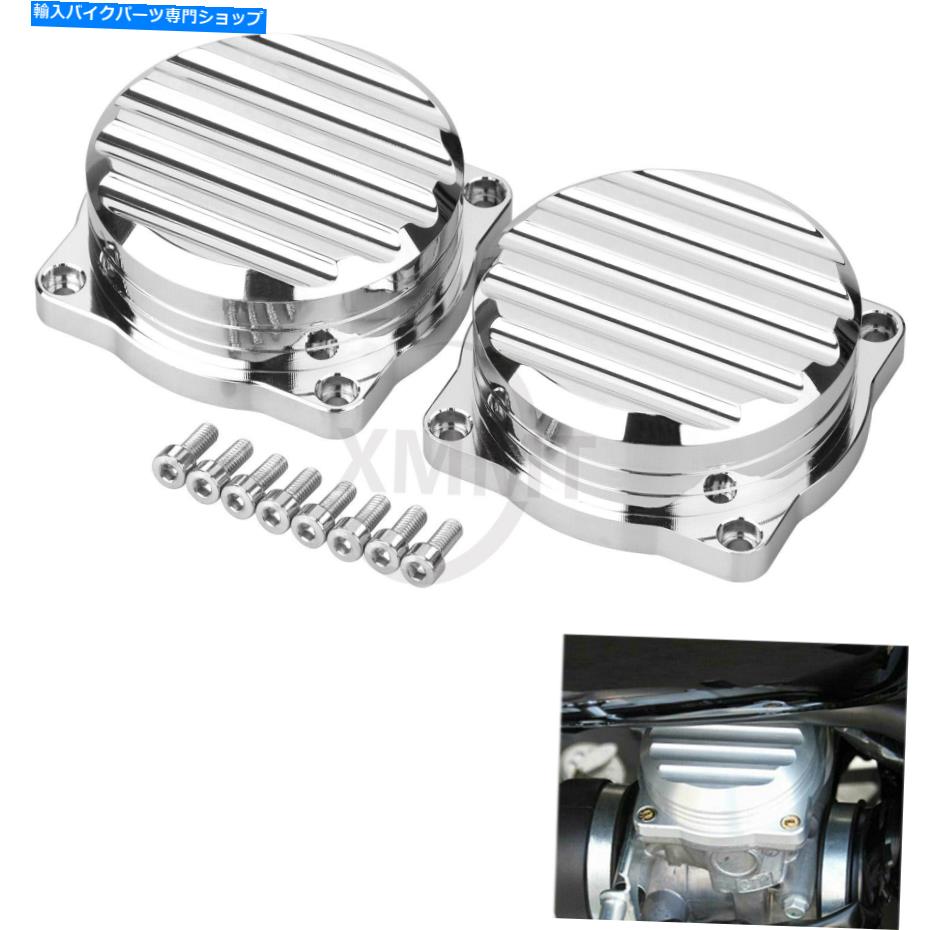 クロームパーツ Pair Chrome Carbrelatorカバーカルブトップは勝利のためのフィット勝利900 2008-2015アメリカ Pair Chrome Carburetor Cover Carb Tops Fit For Triumph Thruxton 900 2008-2015 US【並行輸入品】