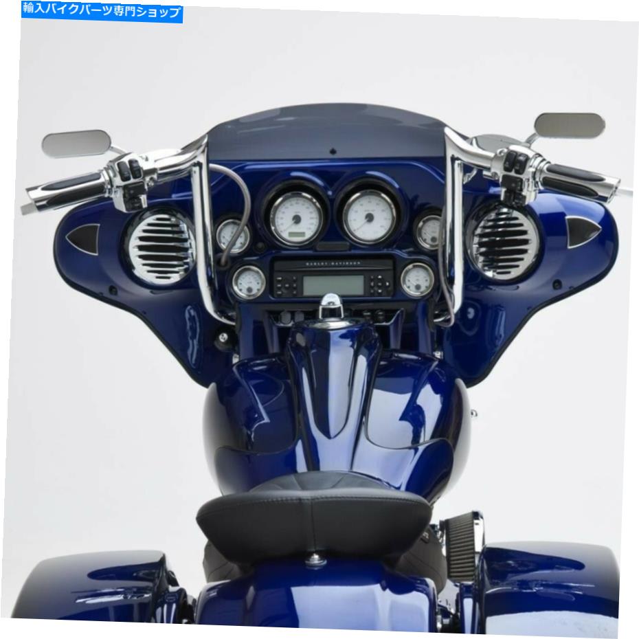 クロームパーツ ハーレーストリートグライドソフトa special flhxのためのオートバイクロームミニオーバルミラー Motorcycle Chrome Mini Oval Mirrors For Harley Street Glide Softail Special FLHX【並行輸入品】