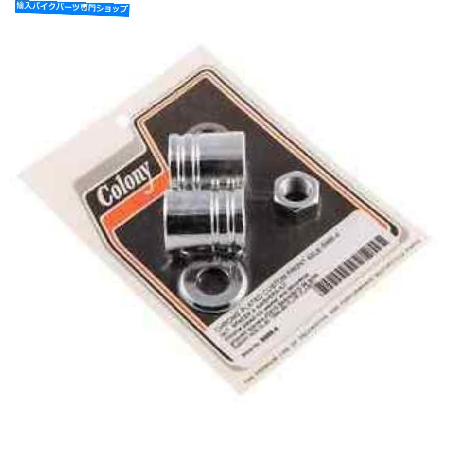 クロームパーツ コロニー＃9988-4フロントアクスルナットスペーサーキット溝付きクロームハーレーFlhr Flhrci USA Colony #9988-4 Front Axle Nut Spacer Kit Grooved Chrome Harley FLHR FLHRCI USA【並行輸入品】 28,195円