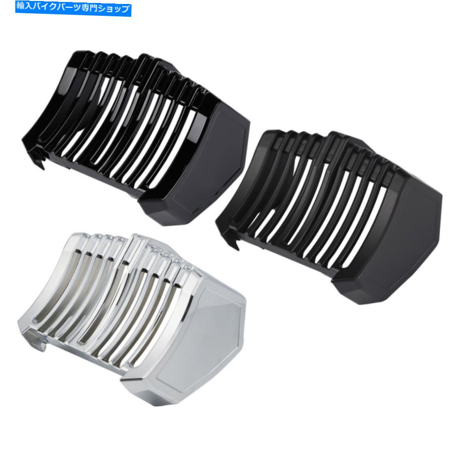 クロームパーツ Harley Electra Road Glide 2017-20のためのクロムグロスマットブラックオイルクーラーカバー Chrome Gloss Matte Black Oil Cooler Cover For Harley Electra Road Glide 2017-20【並行輸入品】