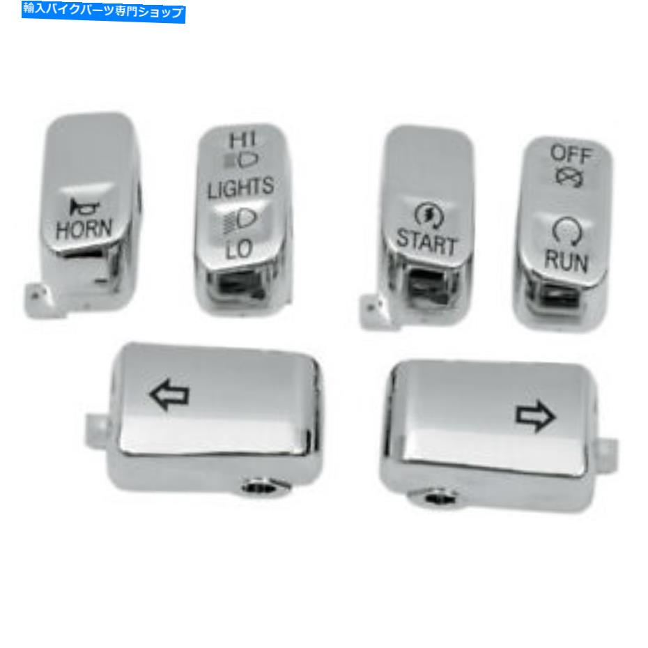 クロームパーツ クローム6 PCスイッチキャップセット1996-2010ラジオなしのハーレーダビッドソンモデル Chrome 6 Pc Switch Cap Set 1996-2010 Harley-Davidson models without Radio【並行輸入品】 27,223円