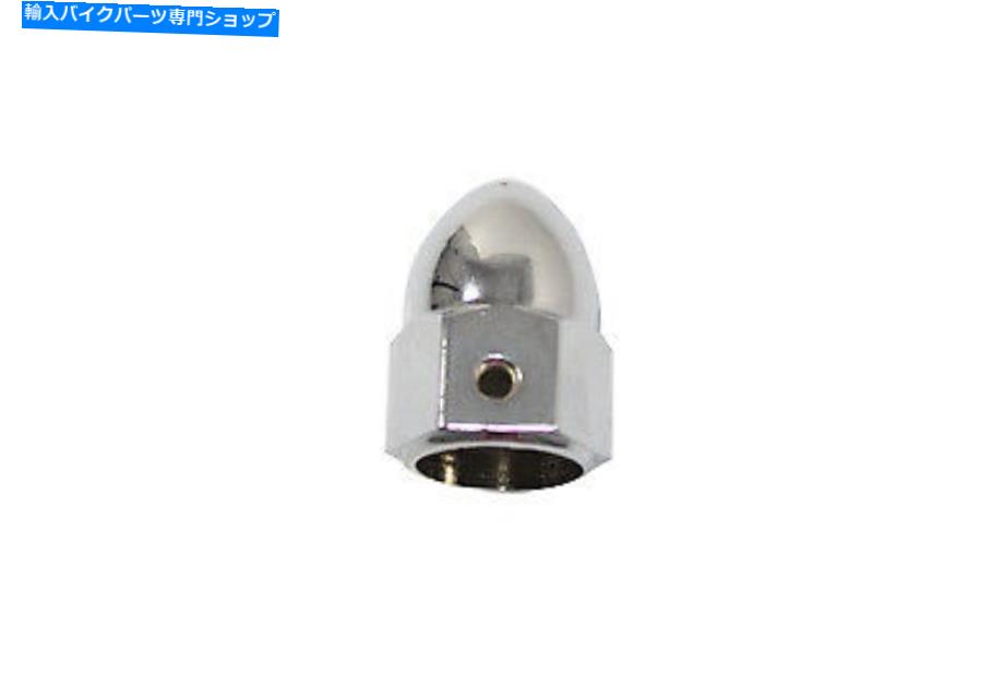 クロームパーツ アノールバルブステムカバーセットクロームフィットハーレーデビッドソン Acorn Valve Stem Cover Set Chrome fits Harley-Davidson【並行輸入品】
