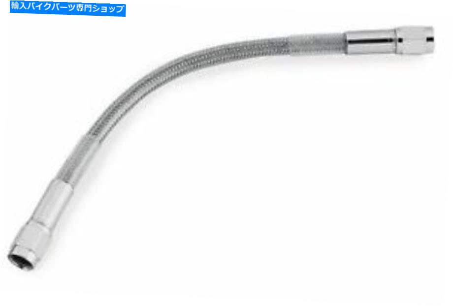 クロームパーツ Chrome Editの普遍的なブレーキホース17inドットクリアコートグッドリッジD-80317 Universal Brake Hose 17in DOT Clear Coat With Chrome Ends Goodridge D-80317【並行輸入品】
