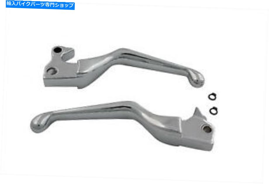 クロームパーツ V-TWIN 26-2203 - Vカットハンドレバーセットクロム V-Twin 26-2203 - V-Cut Hand Lever Set Chrome【並行輸入品】
