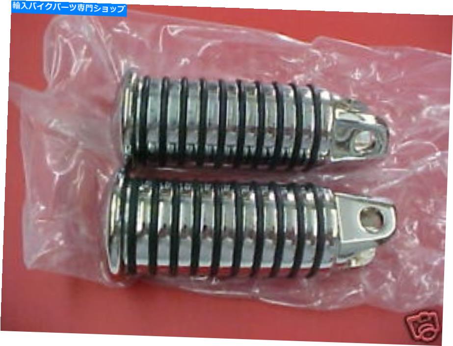 クロームパーツ 52-84ハーレーダビッドソンクロームOリングフロントフットペッグ 52-84 Harley Davidson Chrome O Ring Front Footpegs【並行輸入品】