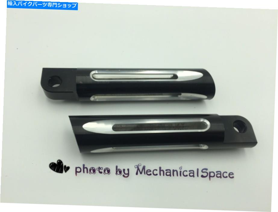 クロームパーツ CNCオートバイの深いエッジカットフットレストのためのフットレストスポーツスターダイナソフト CNC Motorcycle Deep Edge Cut Footrest For Harley Touring Sportster Dyna Softail【並行輸入品】