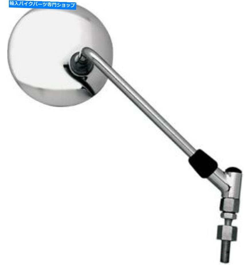 クロームパーツ エミゴユニバーサルラウンドミラーラウンドクローム Emgo Universal Round Mirror Round Chrome【並行輸入品】