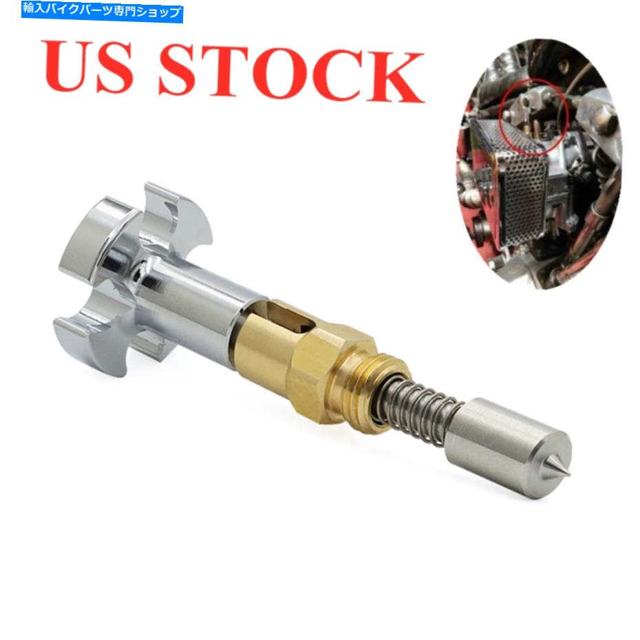 クロームパーツ スーパーE G BハーレーカスタムクロムカーブEnicherチョーク調整ノブ For Super E G B Harley Custom Chrome Carb Enricher Choke Adjustment Knob【並行輸入品】