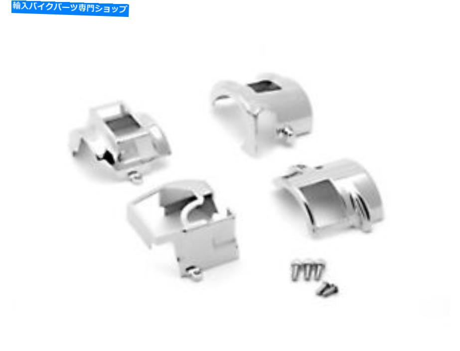クロームパーツ 2005年から2007年のHonda Shadow VTX 1300のためのChromeハンドルバースイッチのハウジングカバー Chrome Handlebar Switch Housings Cover For 2005-2007 Honda Shadow VTX 1300【並行輸入品】