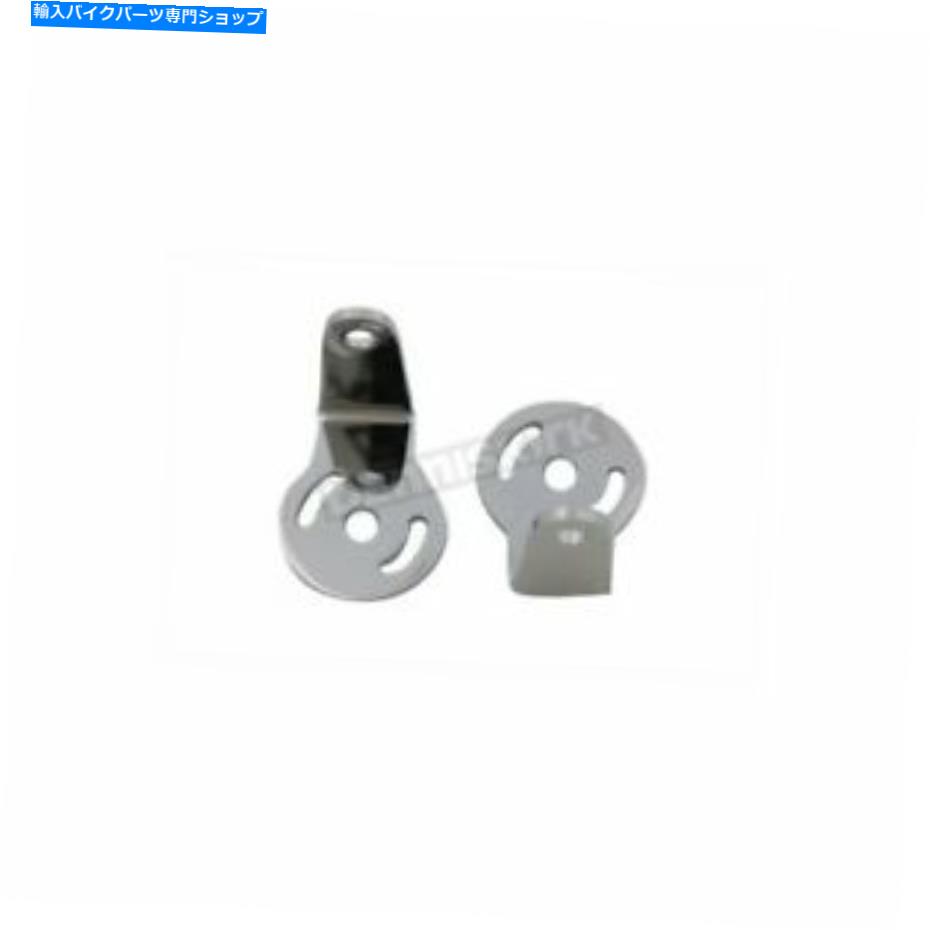 クロームパーツ V-Twin製造クロム90度ターン信号ブラケット - 65827-63b V-Twin Manufacturing Chrome 90 Degree Turn Signal Brackets - 65827-63B【並行輸入品】
