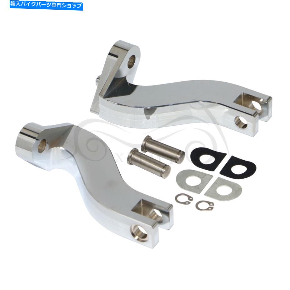 クロームパーツ ハーレー93-17ツーリングモデルのための後部クロム旅客足の取り付けキット Rear Chrome Passenger Footpeg Mounting Kit For Harley 93-17 Touring Models【並行輸入品】