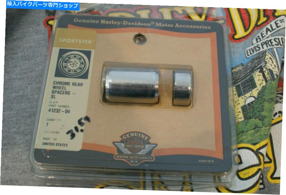 クロームパーツ 本物のOEMハーレー - デビッドソンクローム後輪スペーサーXL 41232-04 Genuine OEM HARLEY-DAVIDSON Chrome rear wheel Spacers XL 41232-04【並行輸入品】 27,804円