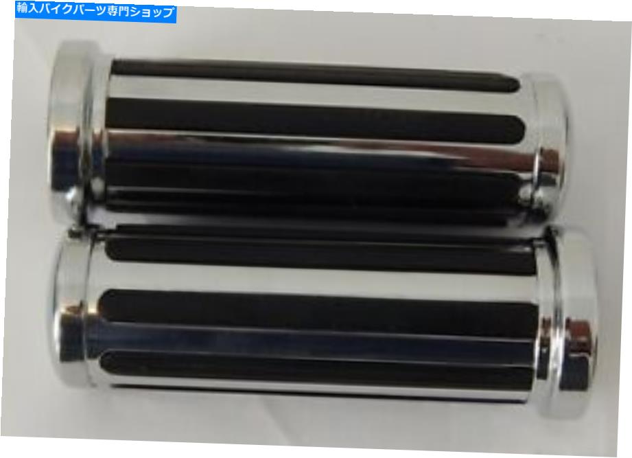 クロームパーツ オートバイハンドルバーグリップBufffalo Grips Chrome 1 \