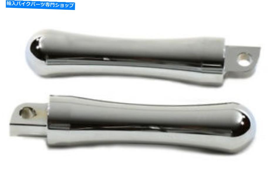 クロームパーツ V-Twin 27-0043 - Sluggerスタイルビレットフットペグセットクロム V-Twin 27-0043 - Slugger Style Billet Footpeg Set Chrome【並行輸入品】
