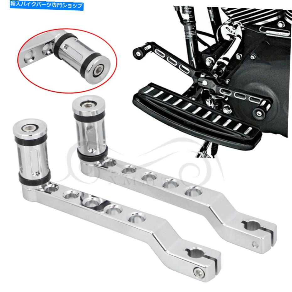 クロームパーツ Harley Suftail Fatboy Fltr Flhr用クロームヒールトウシフトレバーW /シフターペグ Chrome Heel Toe Shift Lever W/Shifter Peg For Harley Softail Fatboy FLTR FL FLHR【並行輸入品】