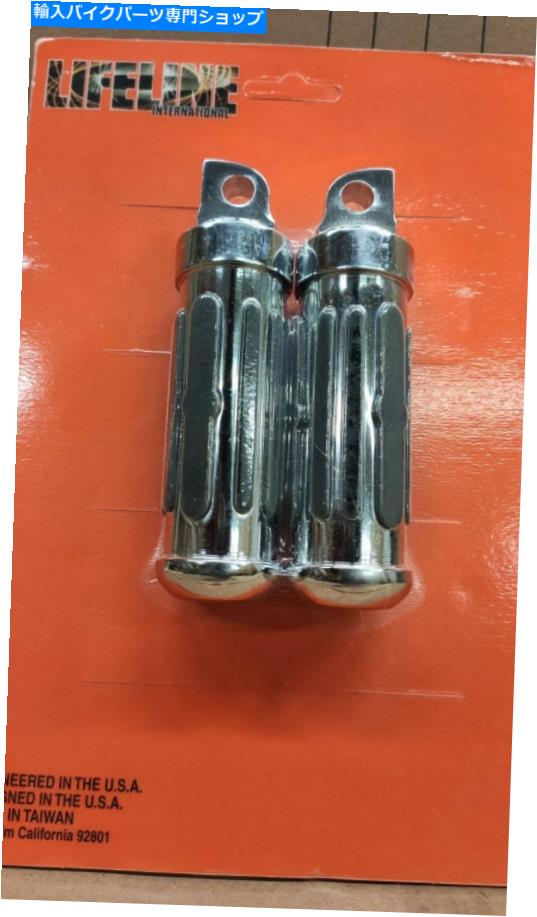 クロームパーツ クローム鉄道ビレットフットペグハーレーダビッドソンカスタムバイクオートバイ6231 Chrome Rail Billet Foot Pegs Harley Davidson Custom Bike Motorcycles 6231【並行輸入品】