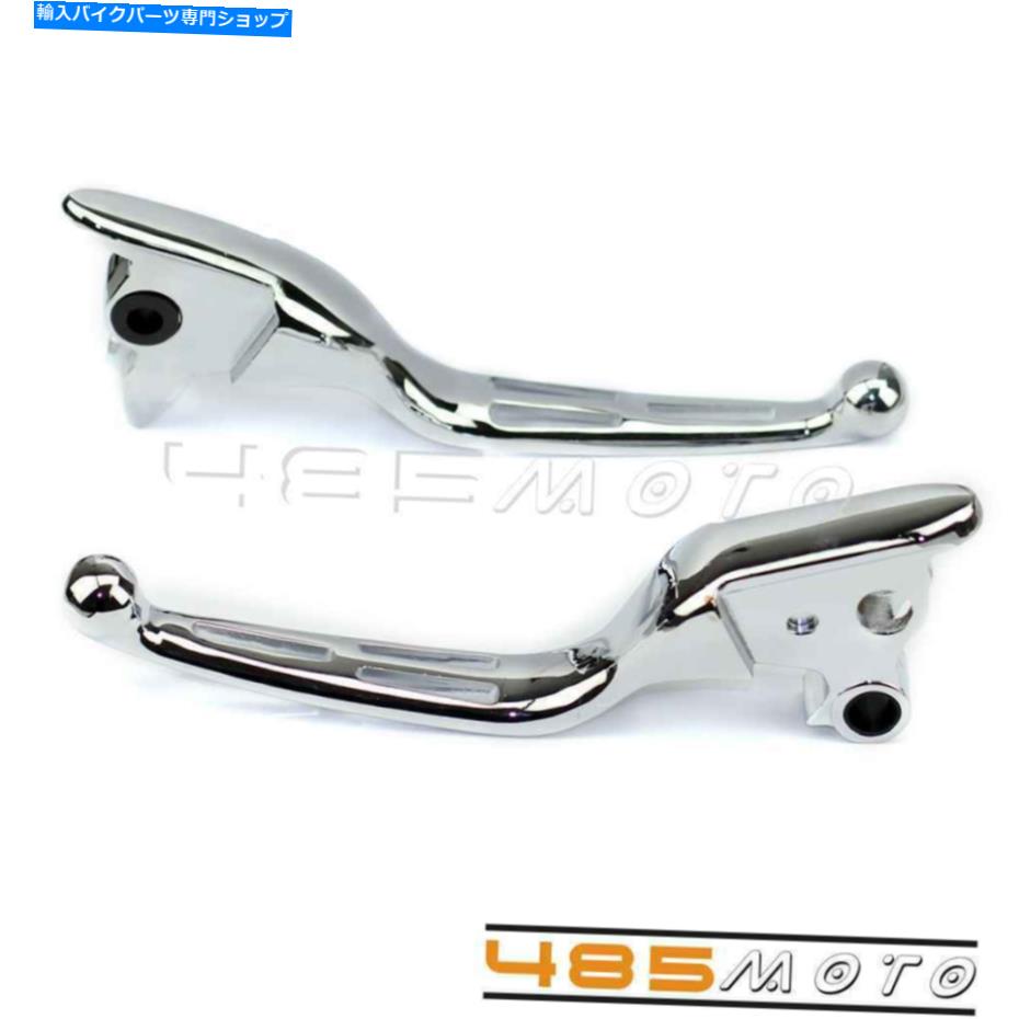 クロームパーツ ハーレーツーリングストリートロードグライドのためのクロムブレード人間工学ブレーキクラッチレバー Chrome Blade Ergonomic Brake Clutch Levers For Harley Touring Street Road Glide【並行輸入品】