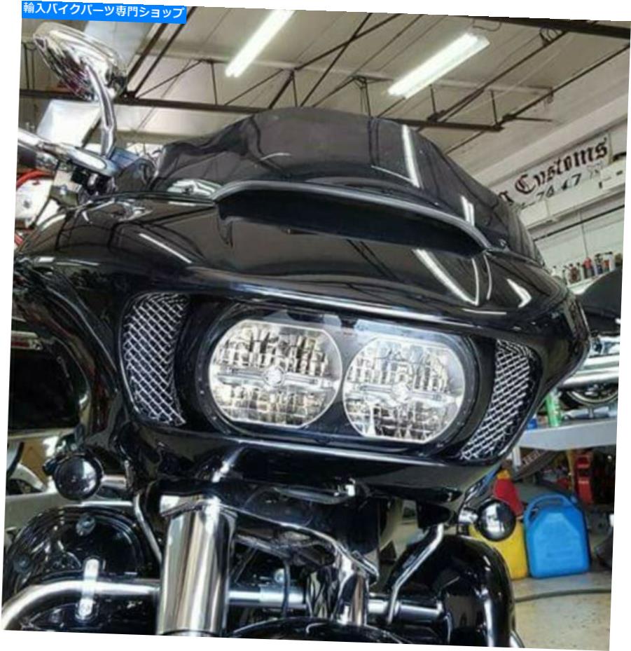 クロームパーツ ハーレーダビッドソンクロームメッシュフェアリングベントスクリーン。アメリカ製。 304ステンレス Harley Davidson Chrome mesh fairing vent screen. Made In the USA. 304 Stainless【並行輸入品】