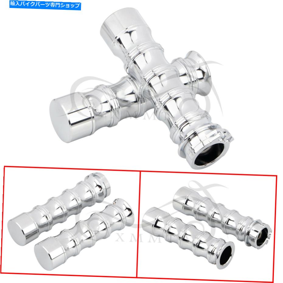 クロームパーツ ペアクロームスケルトン1 ''ハーリースポーツスター1200カスタムXLH1200Cのためのハンドグリップ Pair Chrome Skeleton 1'' Hand Grips For Harley Sportster 1200 Custom XLH1200C【並行輸入品】