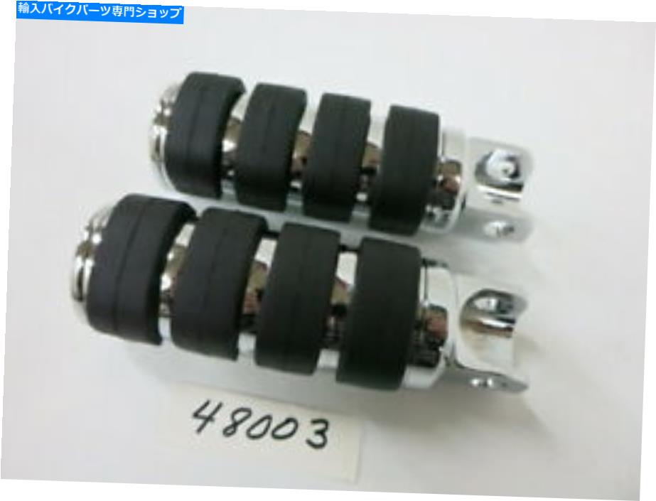 クロームパーツ 48003ハーレーXL 54-90とビッグツイン4Speed 71-85のための大型クロムクラッシエペグ 48003 LARGE CHROME CRUSIER PEGS FOR HARLEY XL 54-90 AND BIG TWIN 4SPEED 71-85【並行輸入品】