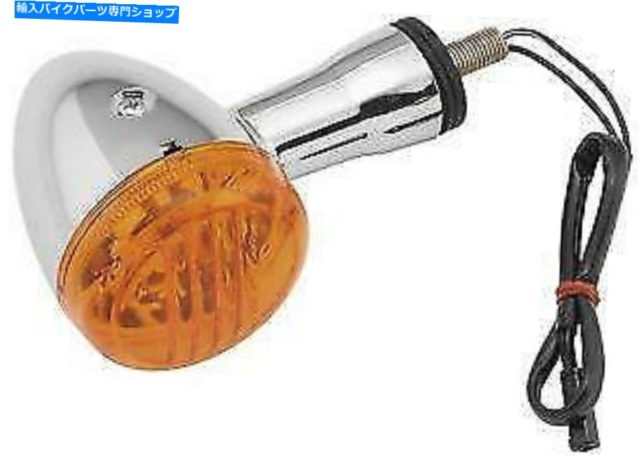 クロームパーツ Bikemaster Dotターンシグナルアセンブリ後期左クロムアンバー＃25-3244鈴木フィット BikeMaster DOT Turn Signal Assembly Rear Left Chrome Amber #25-3244 fits Suzuki【並行輸入品】
