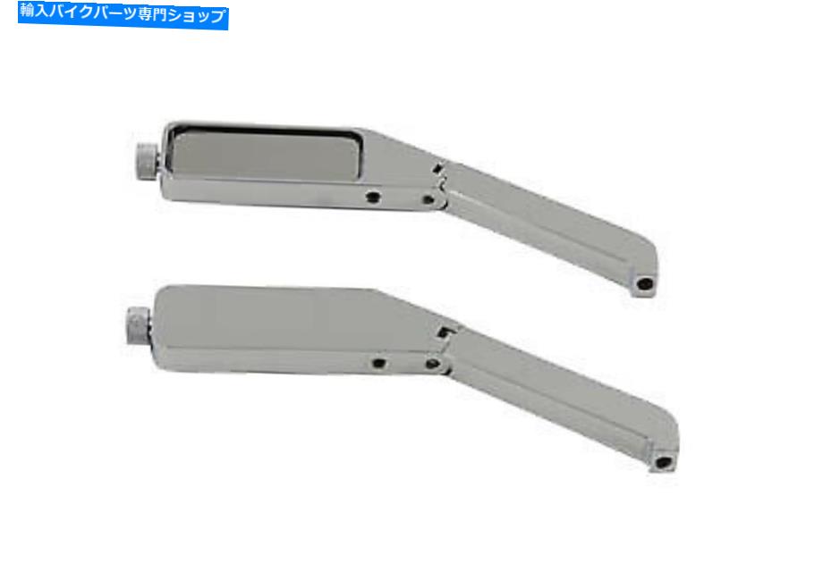 クロームパーツ ビレットのスムーズを持つクロムスムーズタイプミラー Chrome Smooth Type Mirror with Billet Stem【並行輸入品】